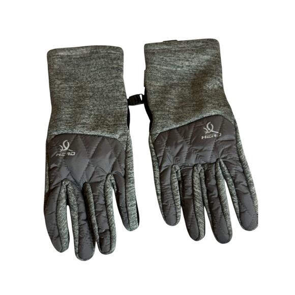 Head Women's Hybrid Sensatec Touchscreen Winter Glove Size L Gray Stretch Fleece - Picture 1 of 5